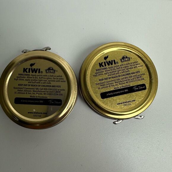 Kiwi Cordovan Leather Shoe Polish 1-1/8 Oz - LOT OF TWO (2) NEW - Picture 3 of 4